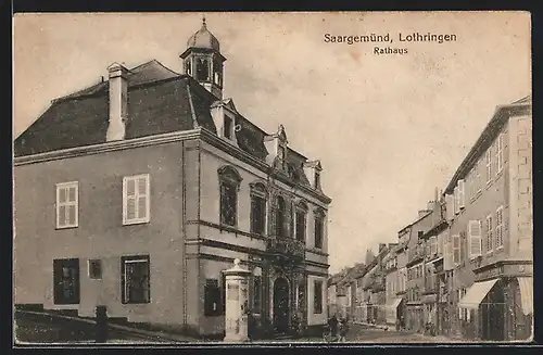 AK Saargemünd /Lothringen, Rathaus