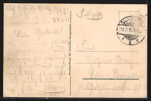 AK Saargemünd /Neustadt, Teilansicht mit Strassenpartie