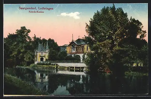 AK Saargemünd /Lothringen, Fabrik-Kasino