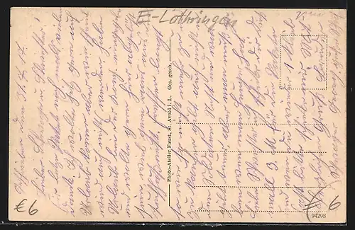 AK St. Avold, Blick vom Felsberg mit Kirche