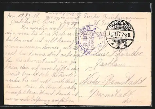 AK Saargemünd /Neustadt, Teilansicht mit Strassenpartie