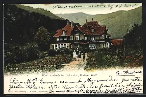 AK Murbach bei Gebweiler, Hotel Murbach