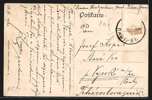 AK Winzenheim /O.-Els., Platz mit Rathaus