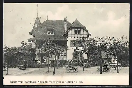 AK Colmar i. Els., Fortsthaus Neuland Weniger