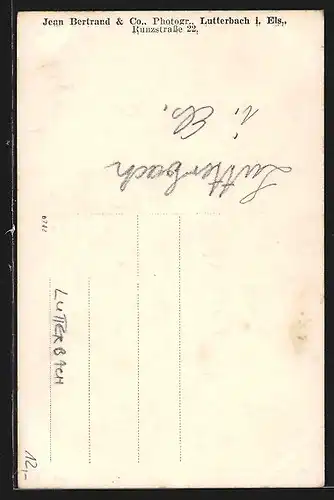 AK Lutterbach, Strassenpartie mit Wohnhaus