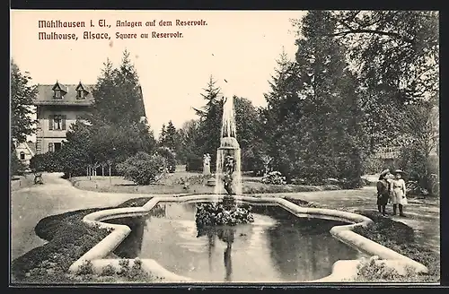 AK Mühlhausen i. El., Anlagen auf dem Reservoir