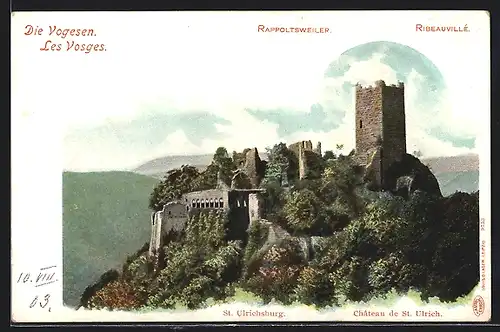 AK Rappoltsweiler /Vogesen, St. Ulrichsburg