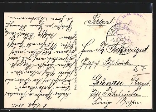 AK Bühl b. Gebweiler, Totalansicht mit Gebirge