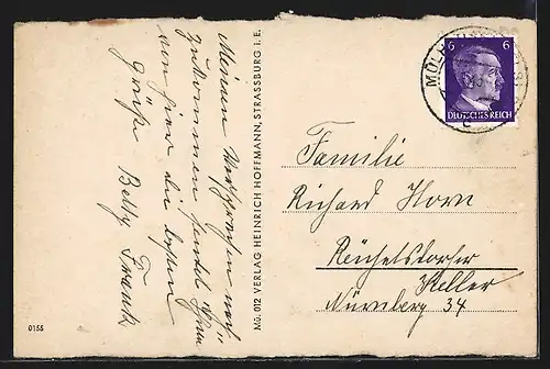 AK Mülhausen, Partie am Bahnhofplatz