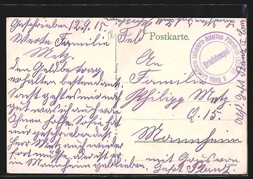 AK Münster, Totalansicht aus der Vogelschau