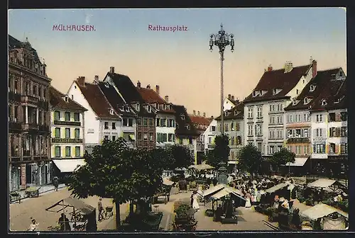 AK Mülhausen, Rathausplatz