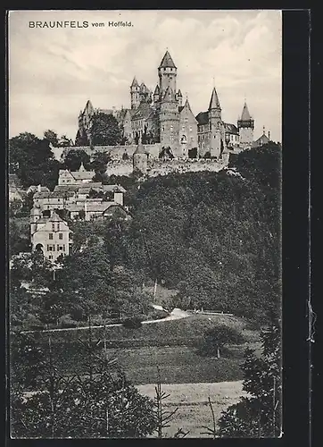 AK Braunfels, Blick auf das Schloss vom Hoffeld