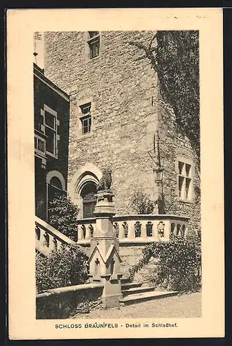 AK Braunfels, Detail im Schlosshof