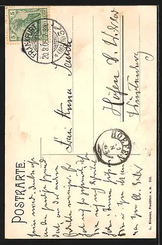 AK Frankfurt a. M., Am Opernhaus