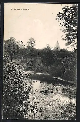AK Kirchlengern, Partie am Wasser