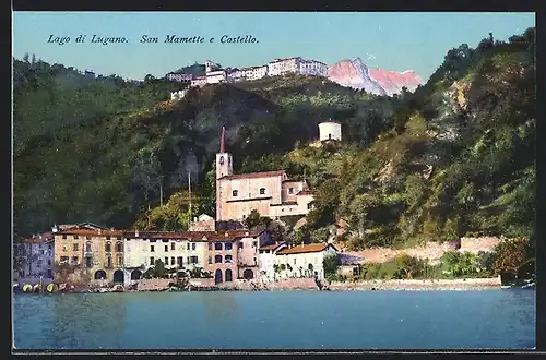 AK San Mamette /Lago di Lugano, San Mamette e Castello