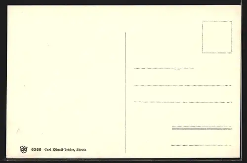 AK Zürich, Blick gegen Limmatquai