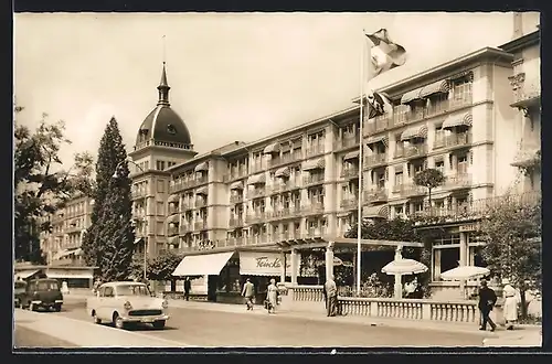 AK Interlaken, Höheweg, Hotels Viktoria-Jungfrau