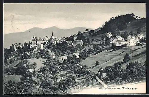 AK Walzenhausen, Gesamtansicht von Westen