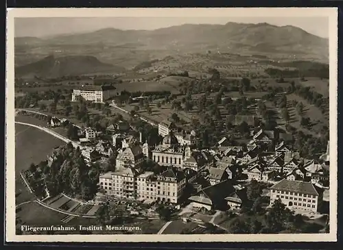 AK Menzingen, Fliegeraufnahme vom Institut