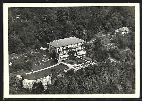 AK Ascona Moscia, Das Erholungsheim Collinetta aus der Vogelschau