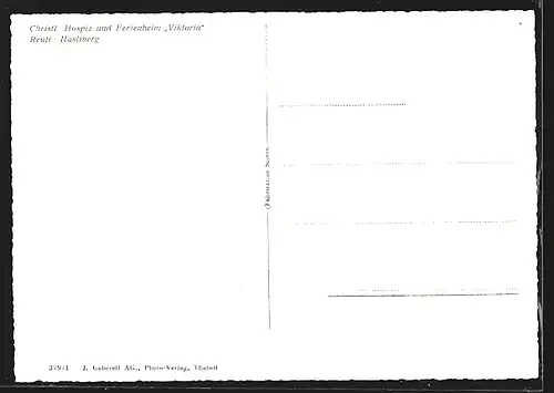 AK Reuti-Hasleberg, Christl. Hospiz und Ferienheim Viktoria gegen die Wetterhorngruppe