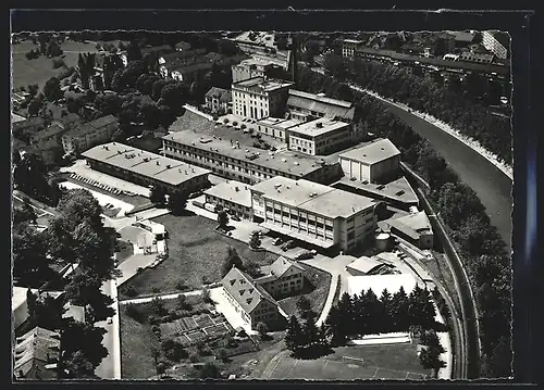 AK Zürich, Brauerei Hürlimann AG, Fliegeraufnahme