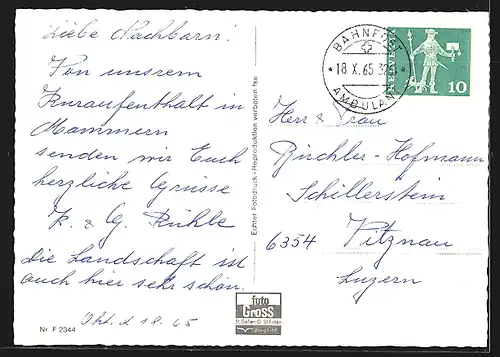 AK Mammern, Ortsansicht am Untersee vom Flugzeug aus