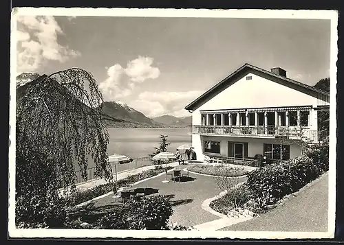 AK Gersau, Ferienheim S.B.H.V. Rotschuo mit Buochser- und Stanserhorn