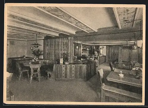AK Einsiedeln, Raum im Speiserestaurant Walhalla
