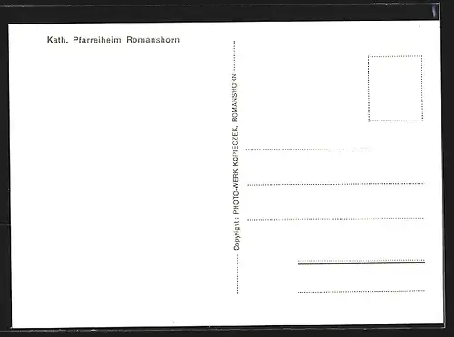 AK Romanshorn, Gebäude am Kath. Pfarreiheim