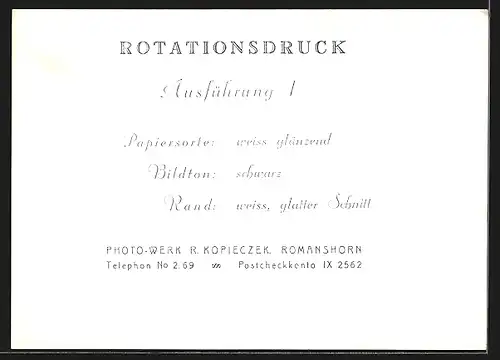 AK Romanshorn, Ortsansicht mit Kirche aus der Vogelschau