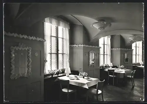 AK Zürich, Die Drei Tage der hungernden Kinder 1942, Innenansicht einer Teestube