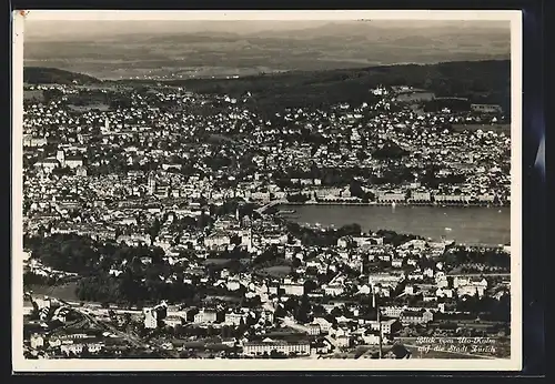 AK Zürich, Blick vom Uto-Kulm auf die Stadt
