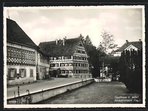 AK Ermatingen, Strassenpartie mit dem Gasthaus zum Adler