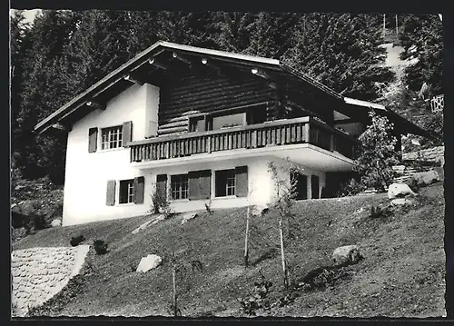 AK Davos, Gasthof Belmunt auf einem Hügel