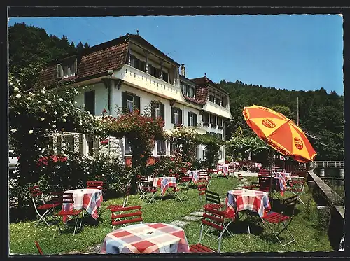 AK Immensee, Garten des Hotels Baumgarten