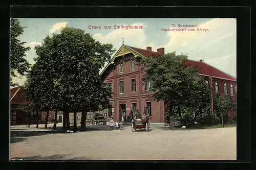 AK Emtinghausen, Gasthaus zum Götzen D. Buschmann