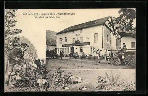 AK Görgeshausen, Gasthaus Jägers Ruh von Jakob Nink