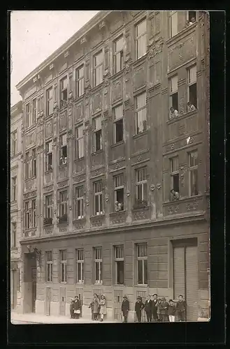 Foto-AK Wien, Haus in der Rückertgasse 40