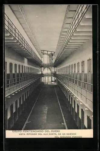 AK El Dueso, Grupo Penitenciario, Vista Interior del ala Norte, du un Edificio, del Segundo Periodo