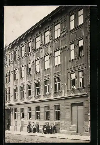 Foto-AK Wien, Rückertgasse 40, Kunstschlosserei Karl Schöfmann