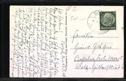 AK Bogel, Totalansicht und Strassenpartie mit Geschäft v. Richard Lang