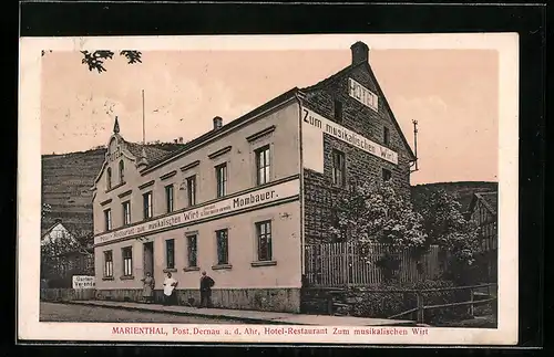 AK Dernau a. d. Ahr-Marienthal, Hotel-Restaurant Zum musikalischen Wirt