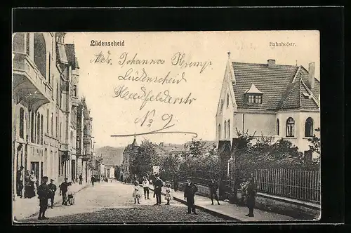 AK Lüdenscheid, Partie in der Bahnhofstrasse