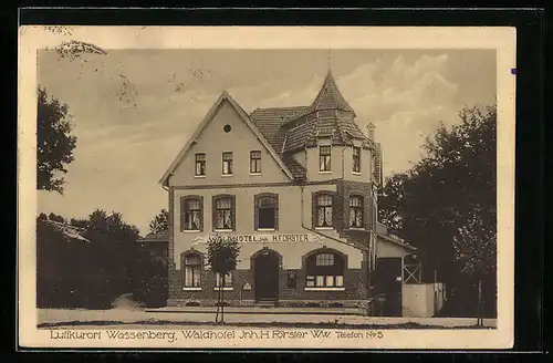AK Wassenberg, Waldhotel H. Förster Ww., Frontansicht