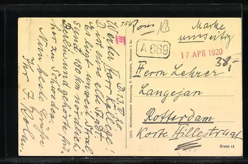 Passepartout-AK Demmin i. P., Anklamerstrasse und Tor, Eisernes Kreuz 1914