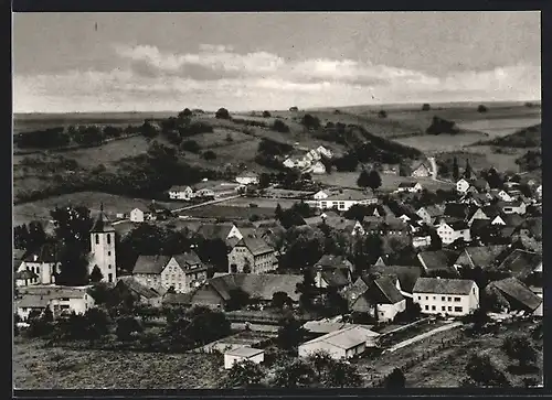 AK Etteln, Teilansicht mit Kirche