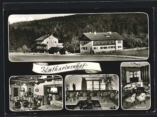 AK Treffelstein, Hotel Katharinenhof, Heustadl, Kaminzimmer, Kuhstall