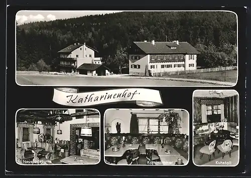 AK Treffelstein, Hotel Katharinenhof, Heustadl, Kaminzimmer, Kuhstall
